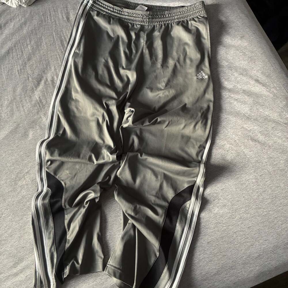 Adidas Men’s Gray Athletic Track Pants Size Large